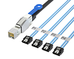 HD Mini SAS SFF-8644转4SATA 效劳器硬盘高速线