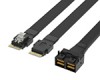 Mini SAS HD SFF-8643 8i转Slim SAS 2SFF-8654 4i硬盘效劳器高速线