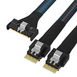 MCIO 8X TO 2*SLIMSAS SFF-8654 4i Gen4 效劳器数据线