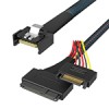 MCIO 4X 转U.2(SFF-8639)+15P 多功效连接器