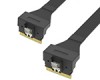 SlimSAS SFF-8654 8i内弯转SFF-8654 74P内弯 效劳器磁盘阵列数据线
