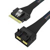 SlimSAS SFF-8654 8i转MiniSAS HD SFF-8643 8i 效劳器阵列卡连接线