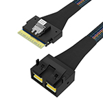 SlimSAS SFF-8654 8i转MiniSAS HD SFF-8643 8i 效劳器阵列卡连接线